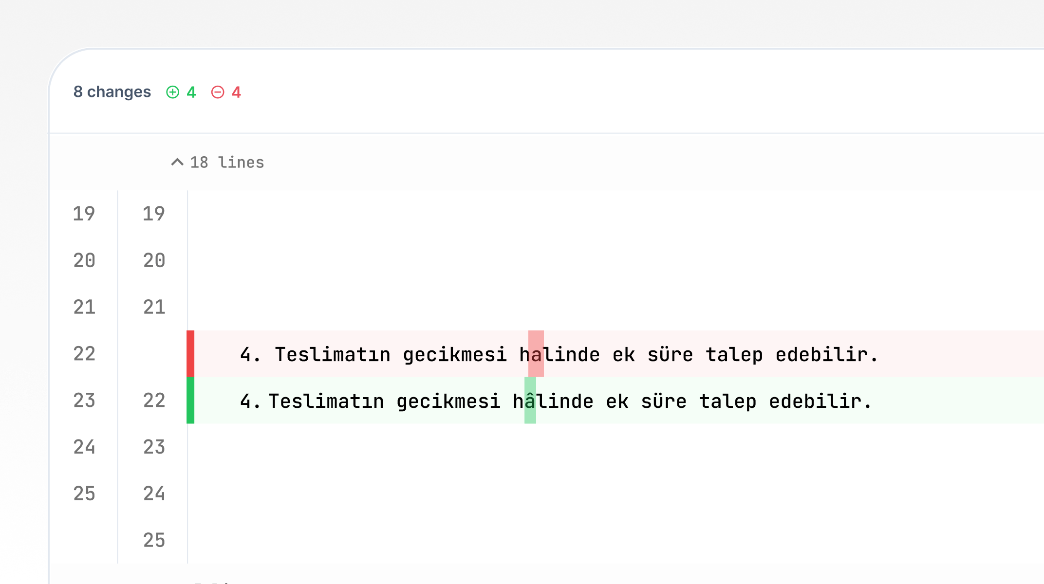 Smart Detection of Case, Accent, and Character-Level Changes