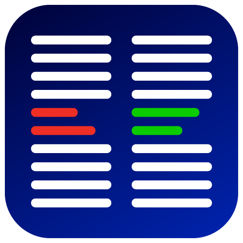 linediff Text Compare tool logo